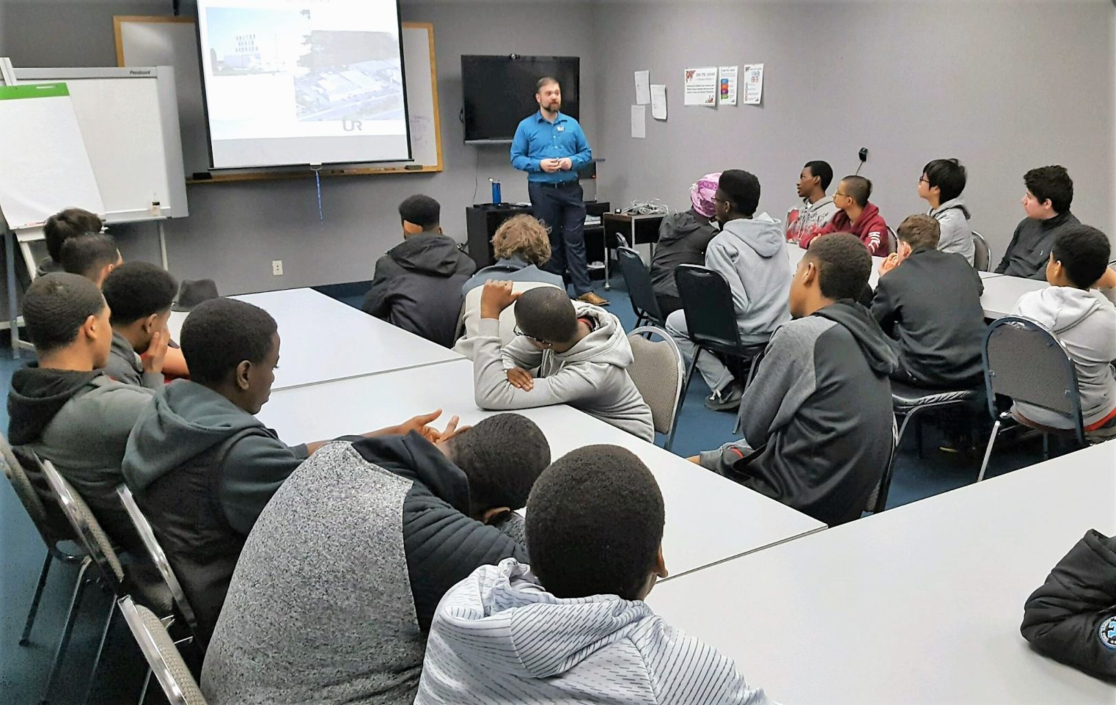 Syracuse PTECH Job Shadows United Radio MACNY